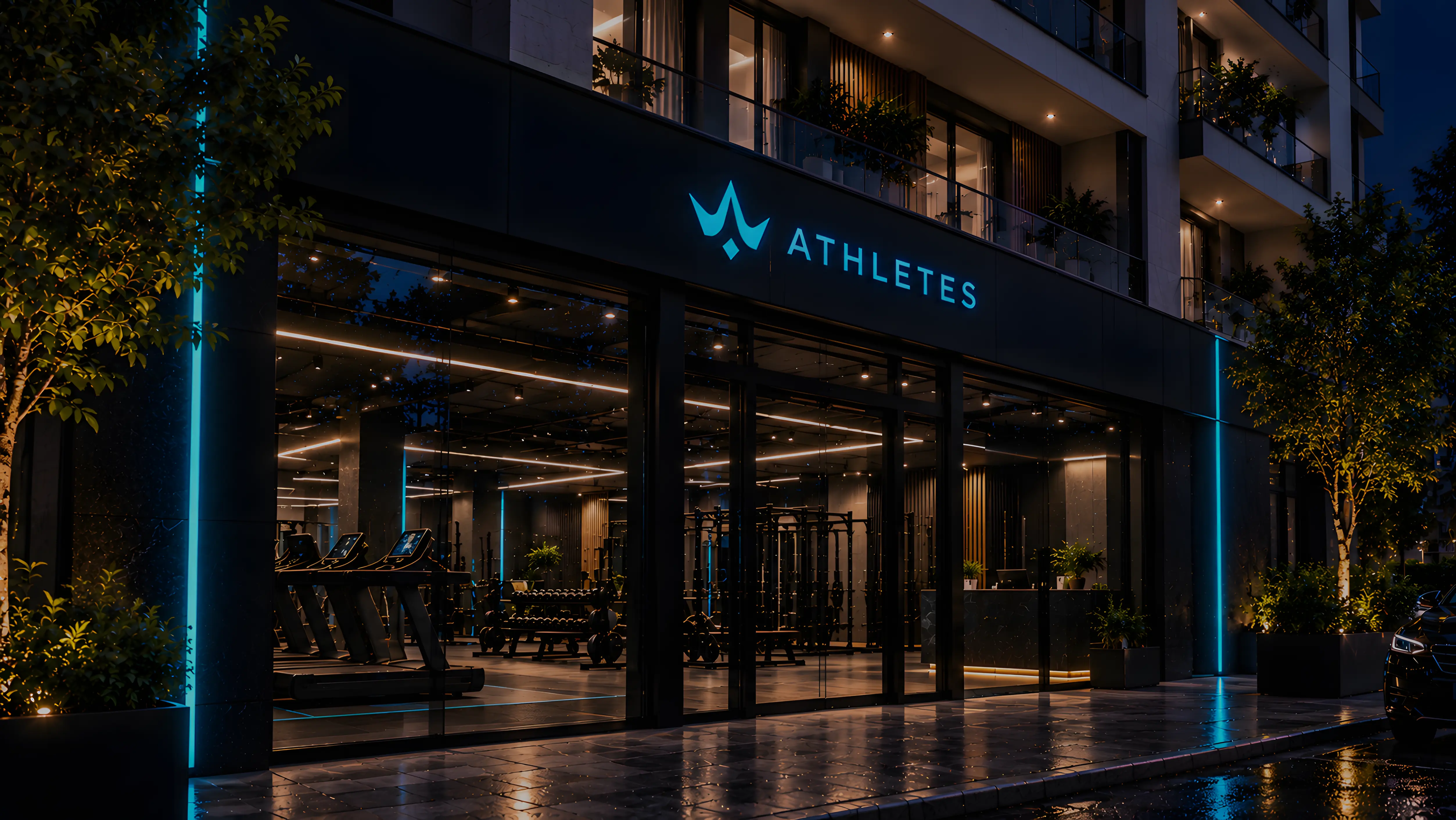 Athletes Gym Concept